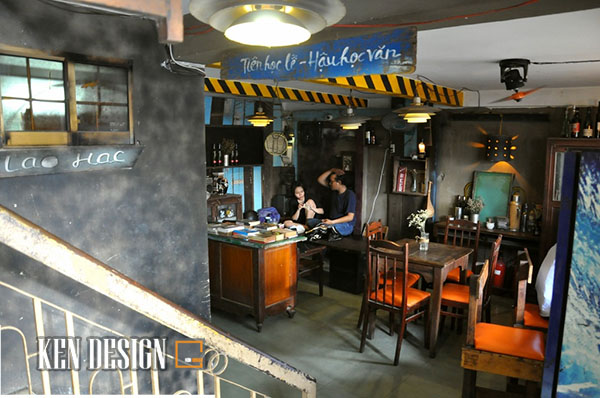 thiết kế quán cafe bình dân